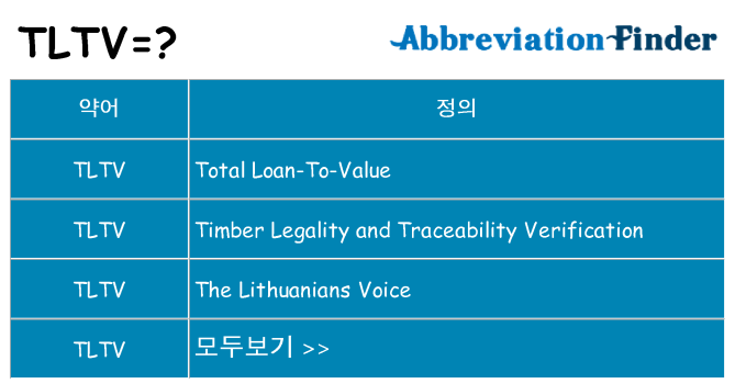 tltv 대 한 무엇을 서가