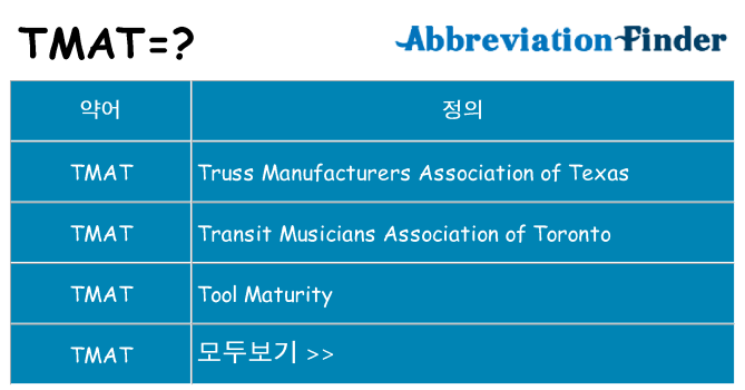 tmat 대 한 무엇을 서가