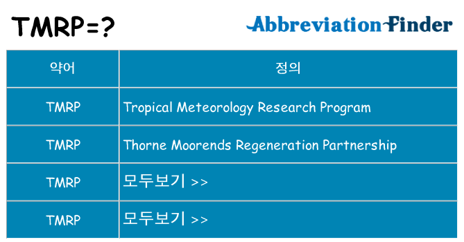 tmrp 대 한 무엇을 서가