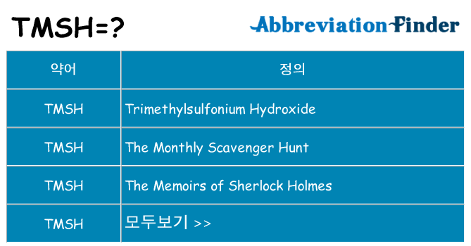 tmsh 대 한 무엇을 서가