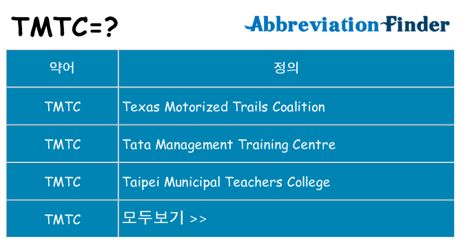tmtc 대 한 무엇을 서가