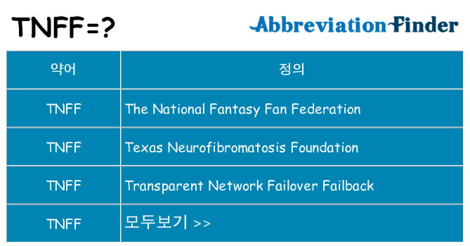 tnff 대 한 무엇을 서가