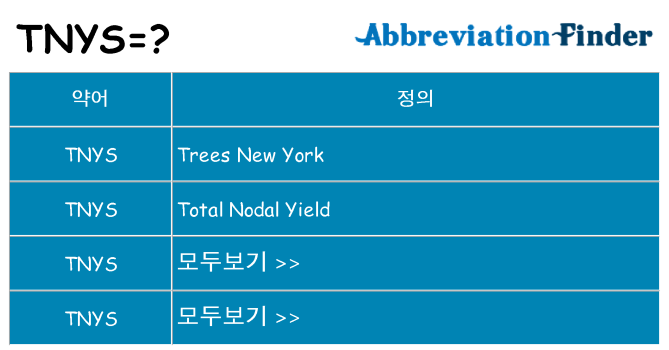 tnys 대 한 무엇을 서가