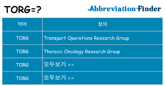 torg 대 한 무엇을 서가