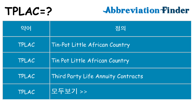 tplac 대 한 무엇을 서가