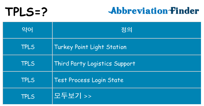 tpls 대 한 무엇을 서가