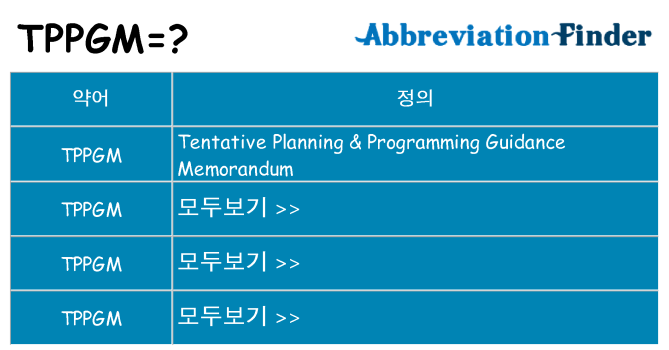 tppgm 대 한 무엇을 서가