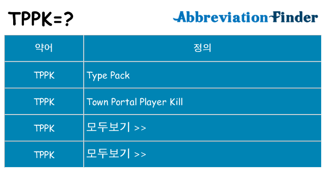 tppk 대 한 무엇을 서가