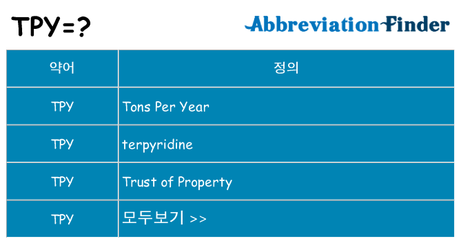 tpy 대 한 무엇을 서가