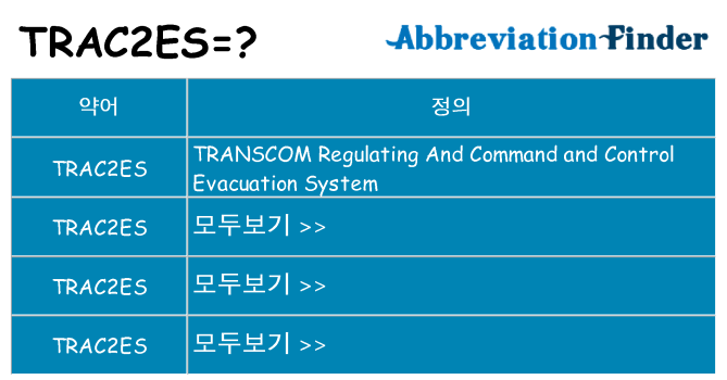 trac2es 대 한 무엇을 서가