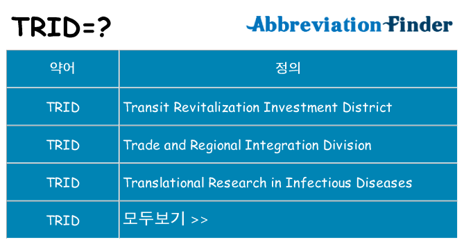 trid 대 한 무엇을 서가