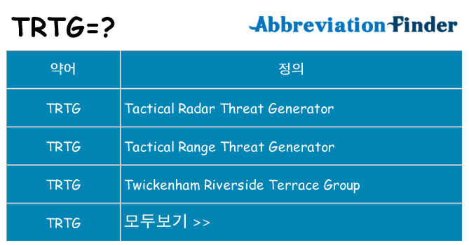 trtg 대 한 무엇을 서가