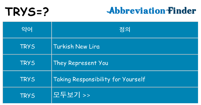 trys 대 한 무엇을 서가