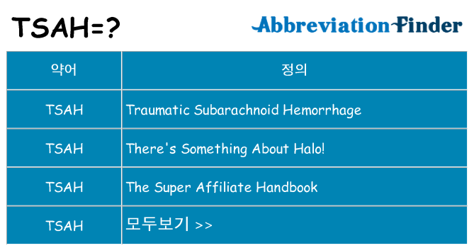 tsah 대 한 무엇을 서가