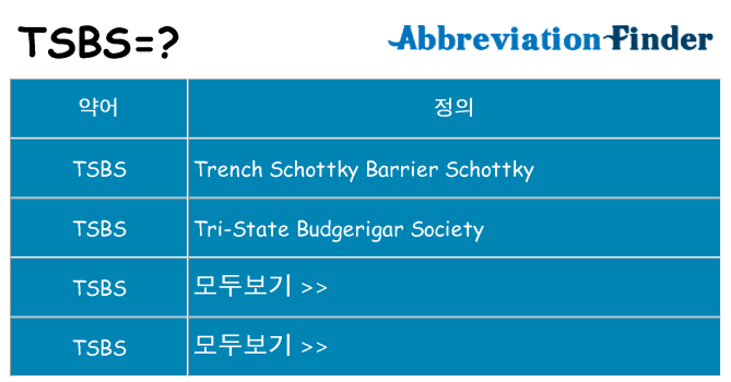tsbs 대 한 무엇을 서가