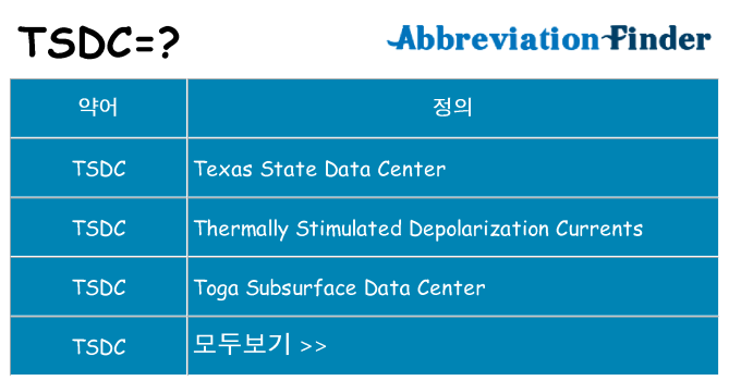 tsdc 대 한 무엇을 서가