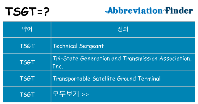 tsgt 대 한 무엇을 서가
