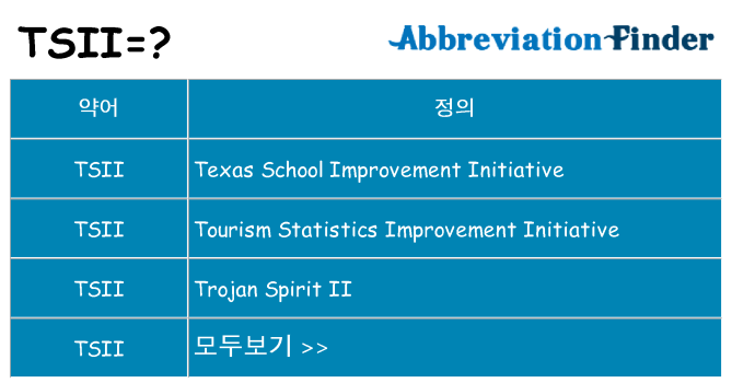 tsii 대 한 무엇을 서가