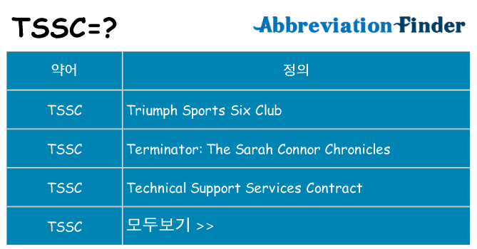 tssc 대 한 무엇을 서가