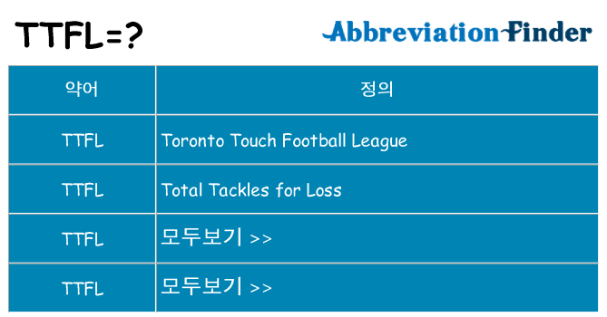 ttfl 대 한 무엇을 서가