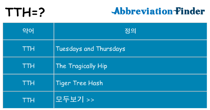 tth 대 한 무엇을 서가