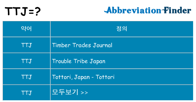 ttj 대 한 무엇을 서가