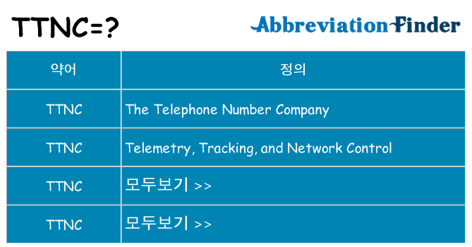 ttnc 대 한 무엇을 서가
