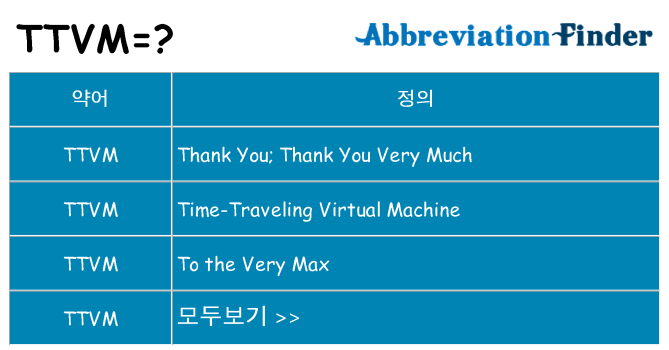ttvm 대 한 무엇을 서가