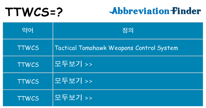 ttwcs 대 한 무엇을 서가