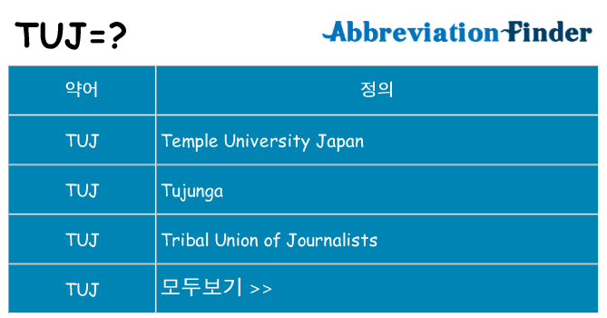 tuj 대 한 무엇을 서가