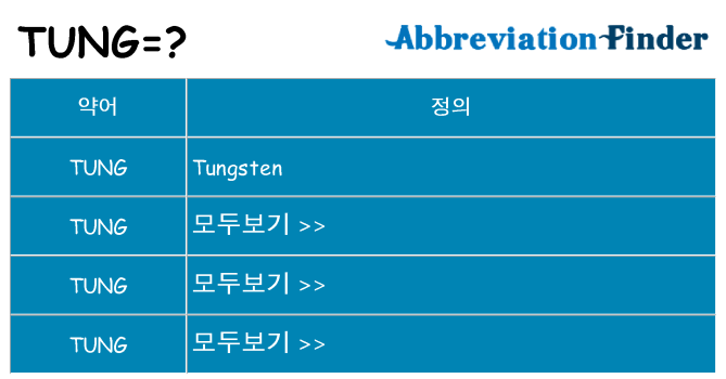 tung 대 한 무엇을 서가