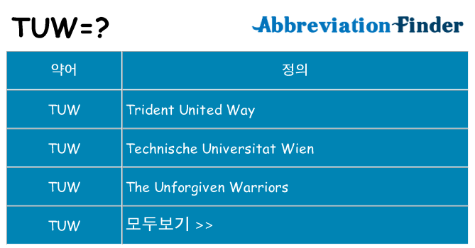 tuw 대 한 무엇을 서가