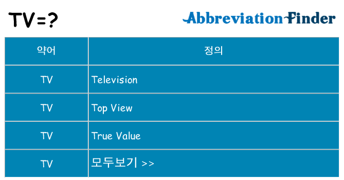 tv 대 한 무엇을 서가