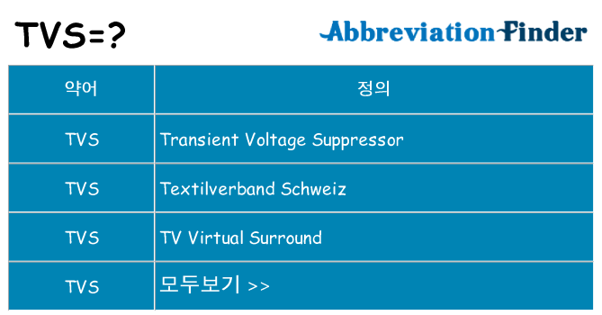 tvs 대 한 무엇을 서가