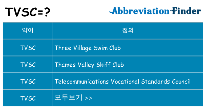 tvsc 대 한 무엇을 서가