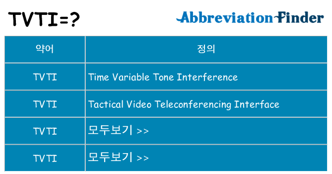 tvti 대 한 무엇을 서가