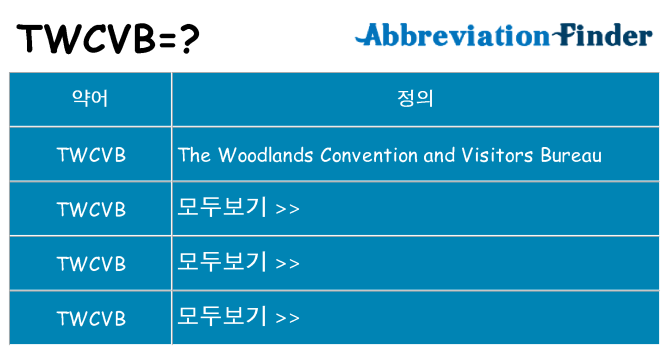 twcvb 대 한 무엇을 서가