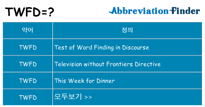 twfd 대 한 무엇을 서가