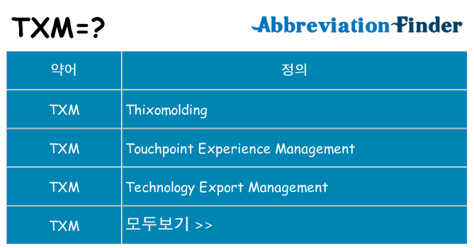 txm 대 한 무엇을 서가
