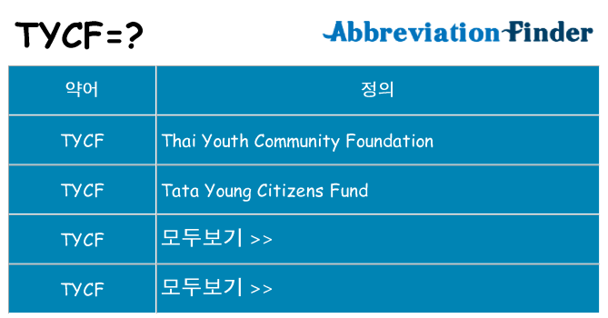 tycf 대 한 무엇을 서가