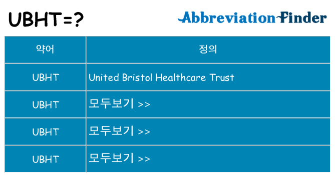 ubht 대 한 무엇을 서가