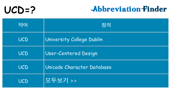 ucd 대 한 무엇을 서가