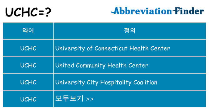 uchc 대 한 무엇을 서가