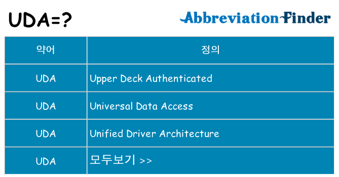 uda 대 한 무엇을 서가
