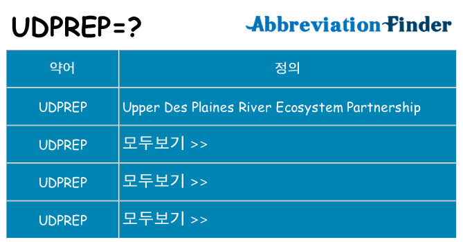 udprep 대 한 무엇을 서가