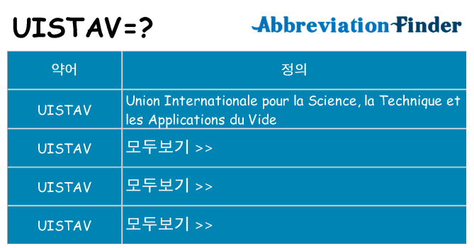uistav 대 한 무엇을 서가