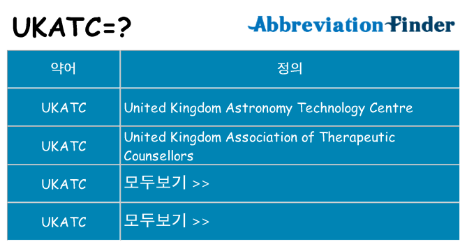 ukatc 대 한 무엇을 서가