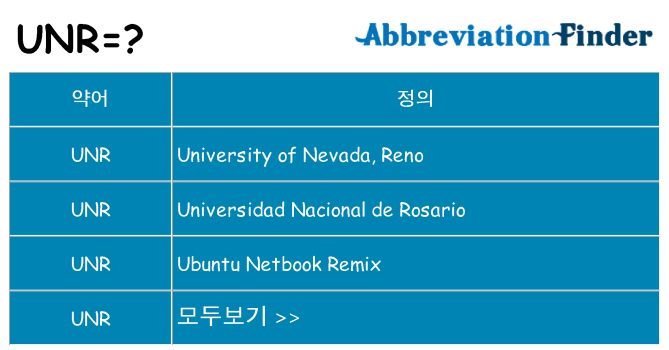 unr 대 한 무엇을 서가
