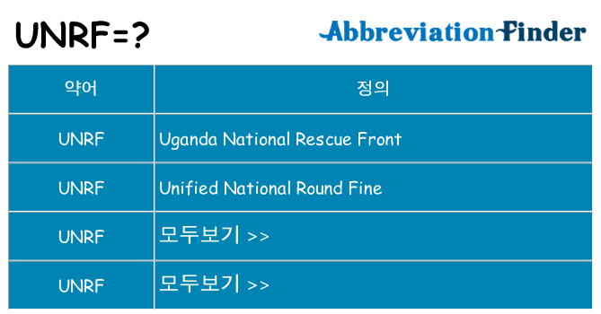 unrf 대 한 무엇을 서가