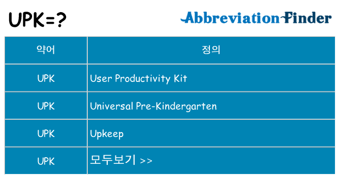 upk 대 한 무엇을 서가